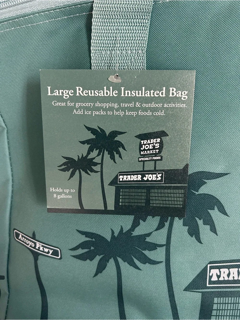 Trader Joe’s Reusable Tote Bag in Teal